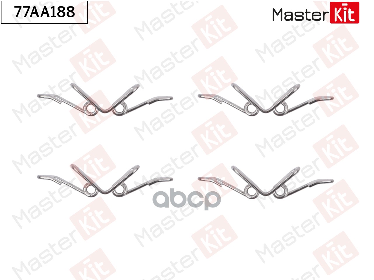 Комплект установочный тормозных колодок MB Sprinter 95-06,VW LT 28-46 II (2DA,2DD,2DH) 96-0 MasterKit арт. 77AA188