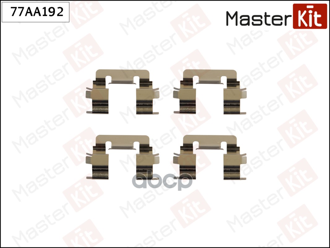 Комплект установочный тормозных колодок Toyota Corolla(_E11_) 97-02 MasterKit арт. 77AA192