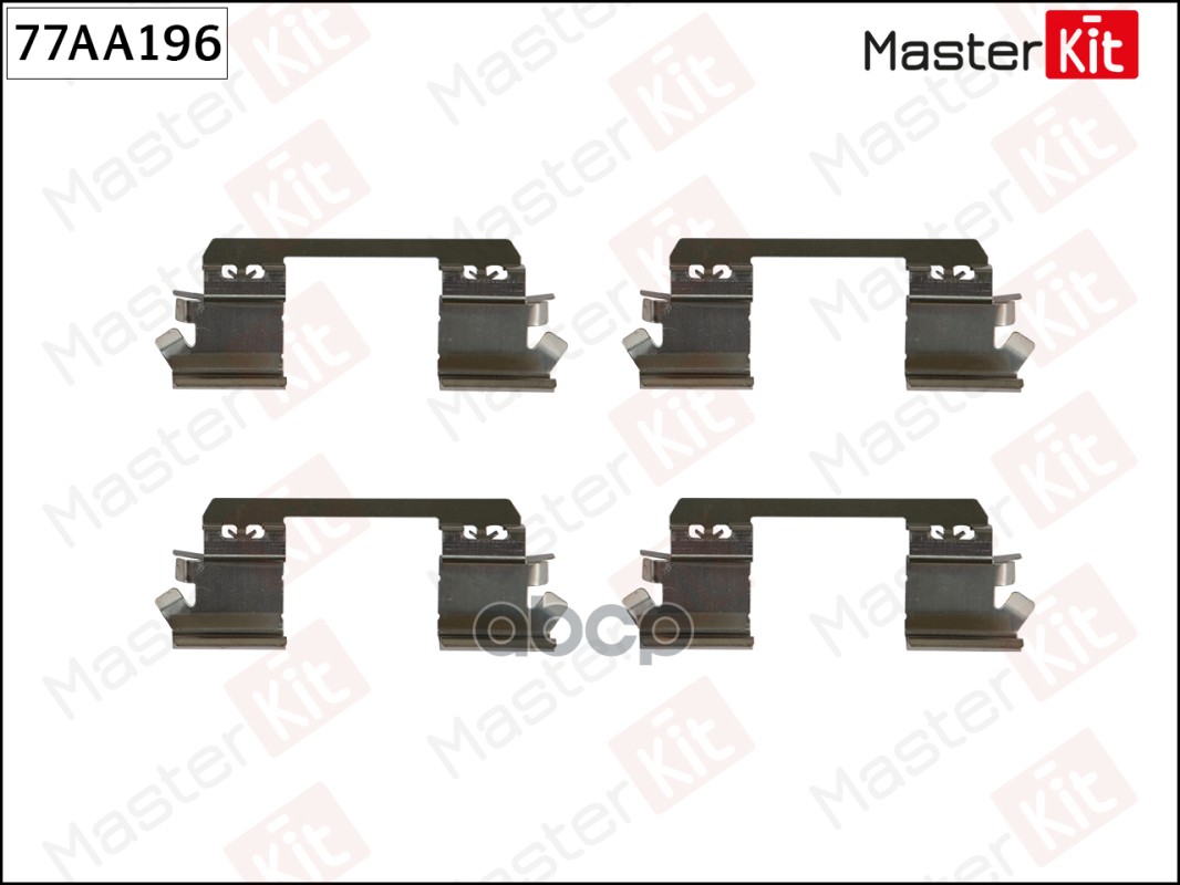 Комплект установочный тормозных колодок MB E-Class(W211) 02-09 MasterKit арт. 77AA196