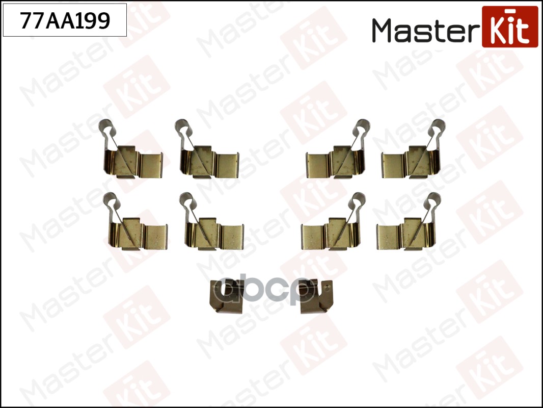Комплект установочный тормозных колодок Toyota Hiace IV,V 95- MasterKit арт. 77AA199