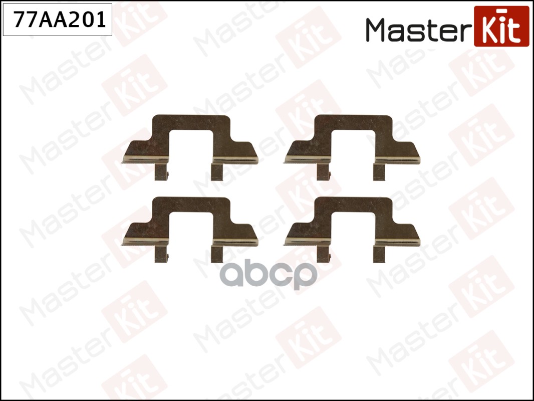 Комплект установочный тормозных колодок Citroen C2(JM_),C3 I(FC_,FN_) 02- MasterKit арт. 77AA201