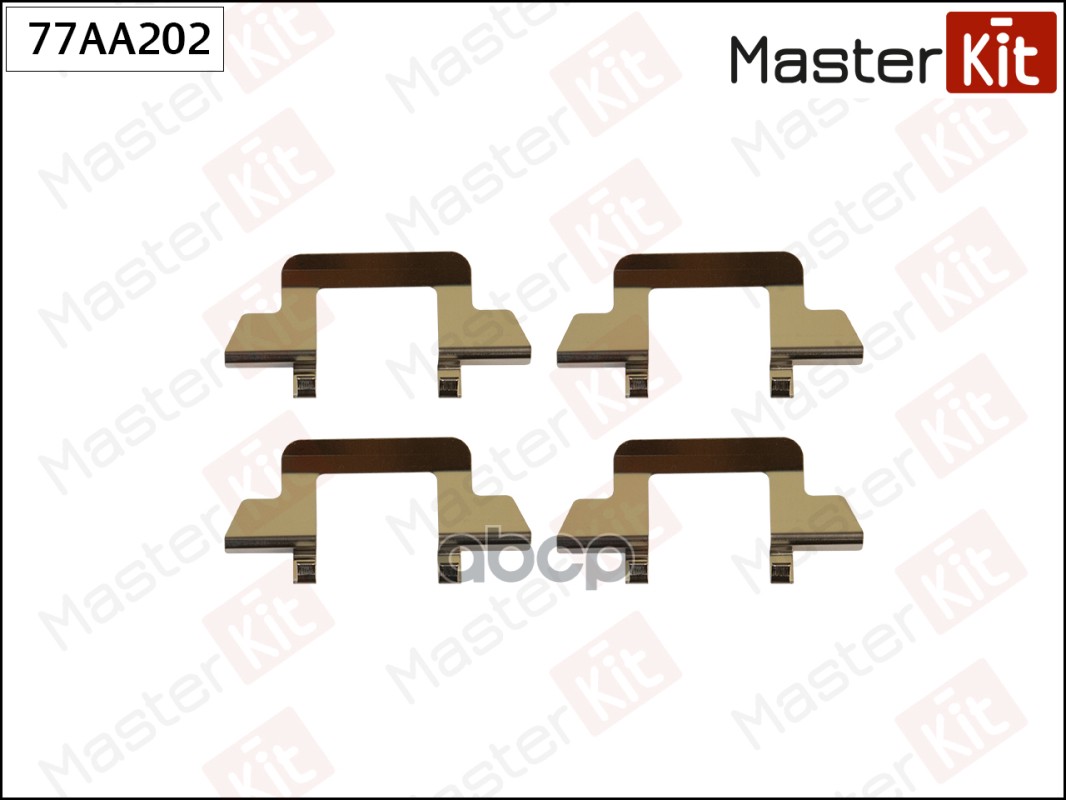 Комплект установочный тормозных колодок Citroen C2 (JM_) 2003 - 77AA202 MasterKit арт. 77AA202