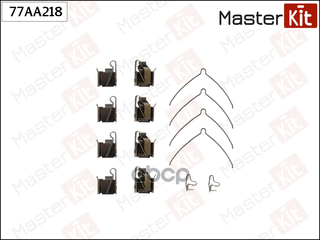 Комплект установочный тормозных колодок Toyota Celica(_T20_),MR 2 II(SW2_) 89-00 MasterKit арт. 77AA218