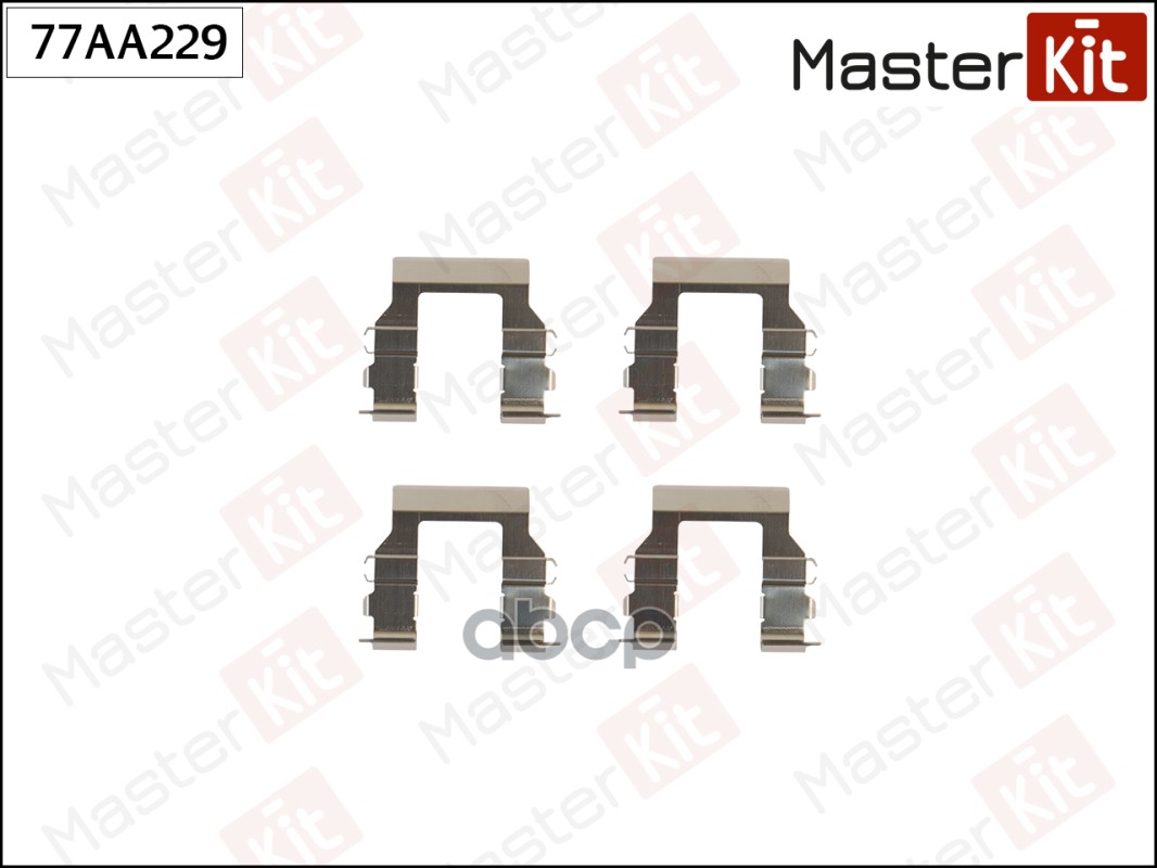 Комплект установочный тормозных колодок Mitsubishi PAJERO II (V3_W, V2_W, V4_W) 1990 - 2001 77AA229 MasterKit арт. 77AA229