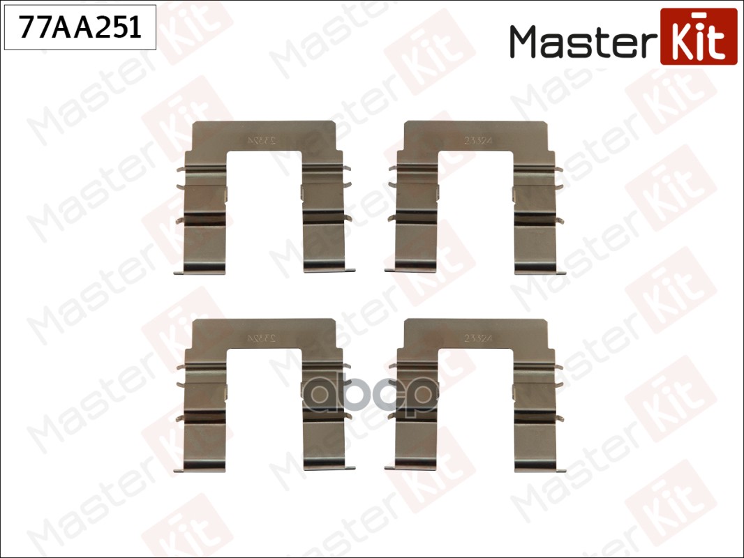 Комплект установочный тормозных колодок Kia RIO (DC_) 2000 - 2005 77AA251 MasterKit арт. 77AA251