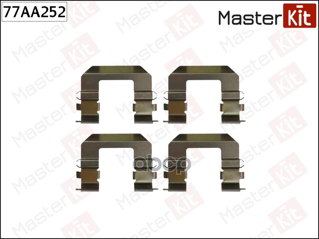Комплект установочный тормозных колодок HYUNDAI COUPE 03-98-08-09, SONATA 10-01-11-04 77AA252 MasterKit арт. 77AA252