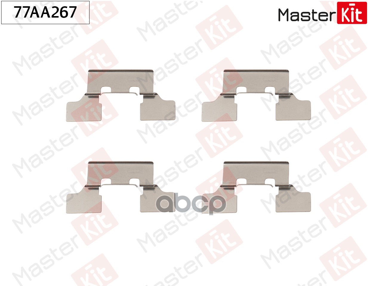 Комплект установочный тормозных колодок Jaguar S-Type(X200),XJ(X350) 98-09 MasterKit арт. 77AA267