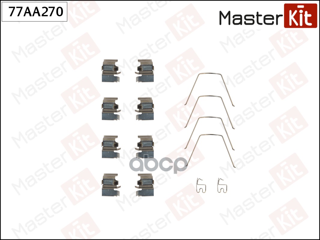 Комплект установочный тормозных колодок Suzuki GRAND VITARA I (FT, HT) 1998 - 2006 77AA270 MasterKit арт. 77AA270