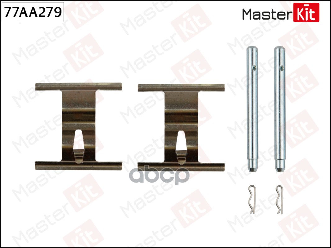 Комплект установочный тормозных колодок VOLKSWAGEN TOUAREG 10-02-05-10, AUDI Q7 03-06-05-1 77AA279 MasterKit арт. 77AA279