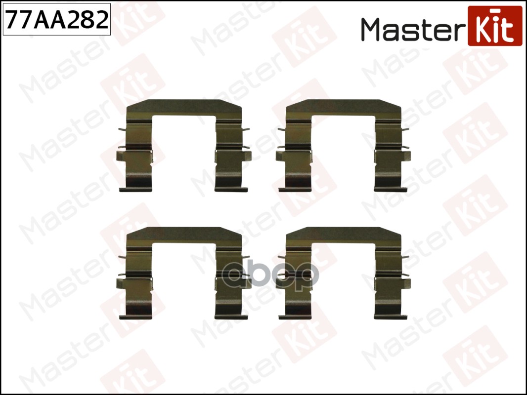 Комплект установочный тормозных колодок HYUNDAI ix35 01-10-, i40 07-11-, KIA SORENTO 08-02 77AA282 MasterKit арт. 77AA282