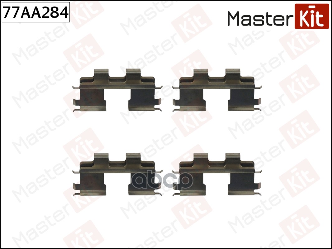 Комплект установочный тормозных колодок Hyundai Getz(TB) 02-10,Kia Sportage(JE_,KM_) 04- MasterKit арт. 77AA284