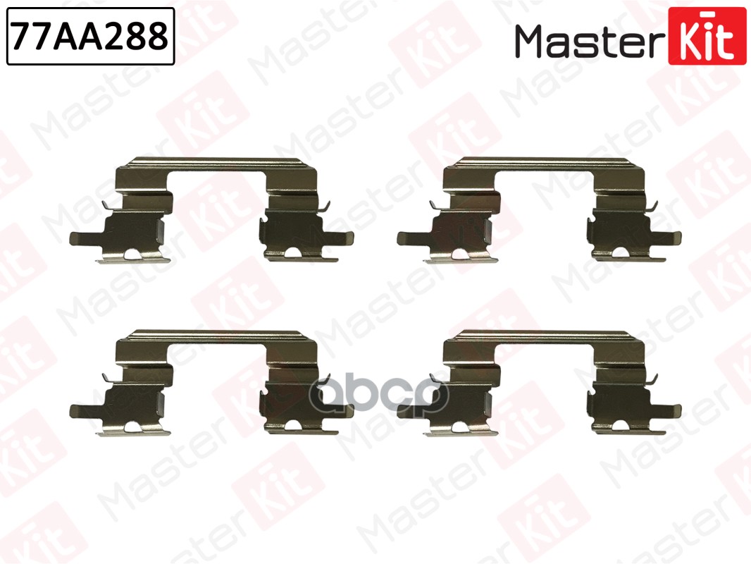 Комплект установочный тормозных колодок Subaru IMPREZA седан (GD) 1999 - 2009 MasterKit арт. 77AA288