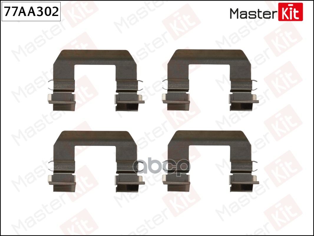 Комплект установочный тормозных колодок Kia Cerato(LD) 04- MasterKit арт. 77AA302