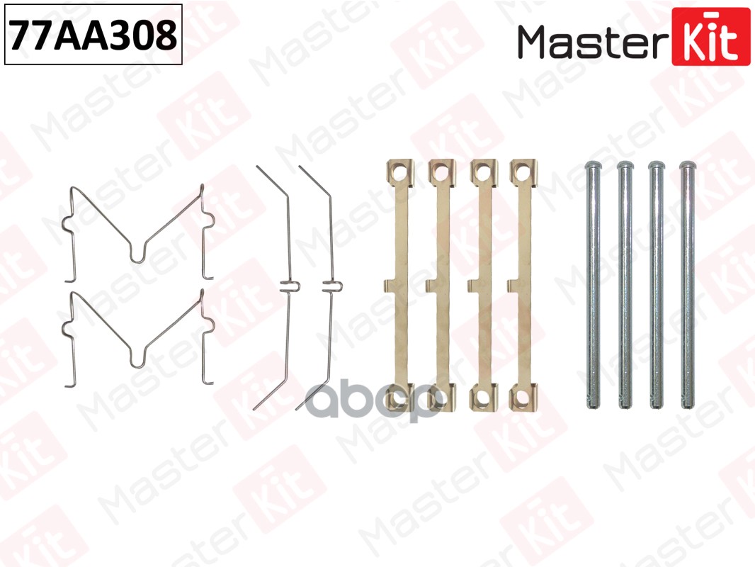 Комплект установочный тормозных колодок TOYOTA LAND CRUISER 01-98- 77AA308 MasterKit арт. 77AA308