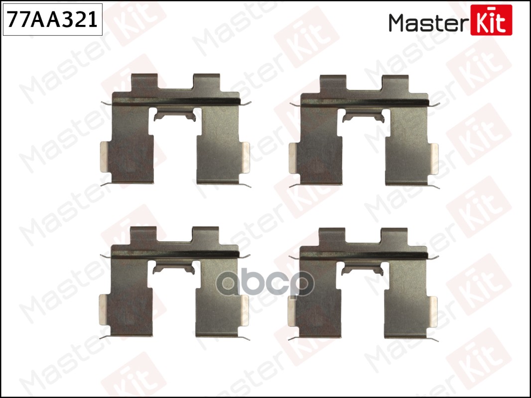 77AA321 Комплект установочный тормозных колодок Hyundai SANTA F? II (CM) 2005-2012 MasterKit арт. 77aa321