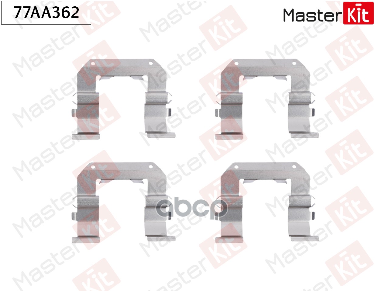 Комплект установочный тормозных колодок Hyundai Sonata V(NF),Graunder(TG) 03- MasterKit арт. 77AA362