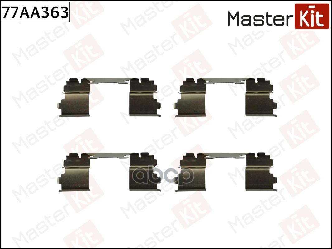 77AA363 Комплект установочный тормозных колодок IVECO DAILY IV 2006 - 2011 MasterKit арт. 77aa363