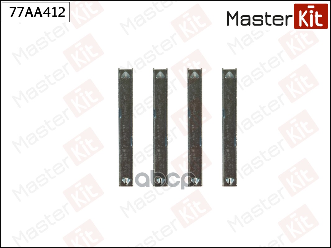 Комплект установочный тормозных колодок Jeep GRAND CHEROKEE III (WH, WK) 2004 - 2011 Masterkit MasterKit арт. 77AA412