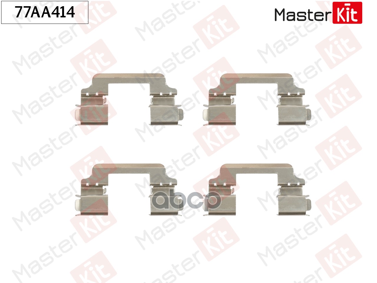 Комплект установочный тормозных колодок Ford Fiesta VI(CB1,CCN),Tourneo Courier 08- MasterKit арт. 77AA414