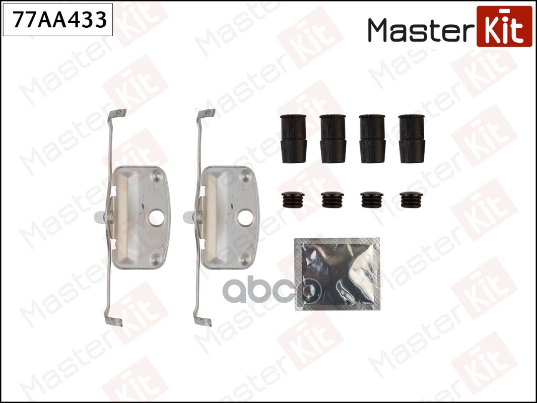 Комплект установочный тормозных колодок BMW 5 (F10) 2009 - 2016 MasterKit арт. 77AA433