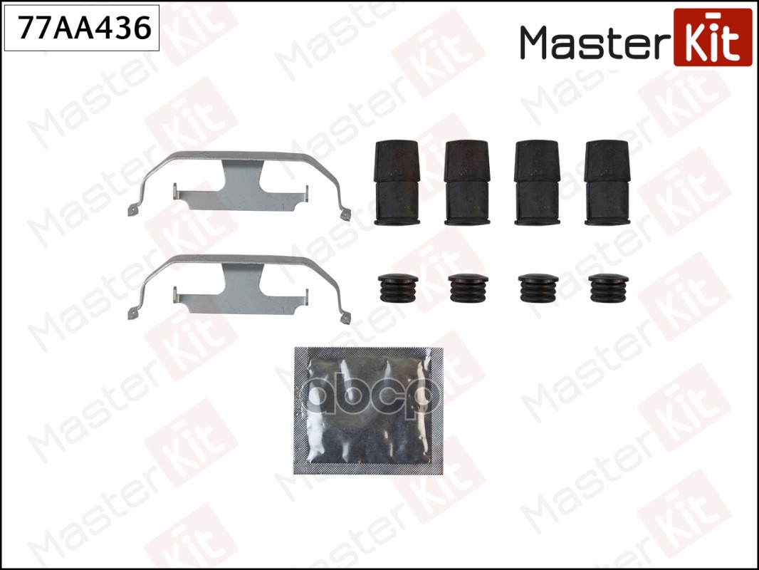 Комплект установочный тормозных колодок BMW 3(F30,F80),4(F32,F82) 11- MasterKit арт. 77AA436