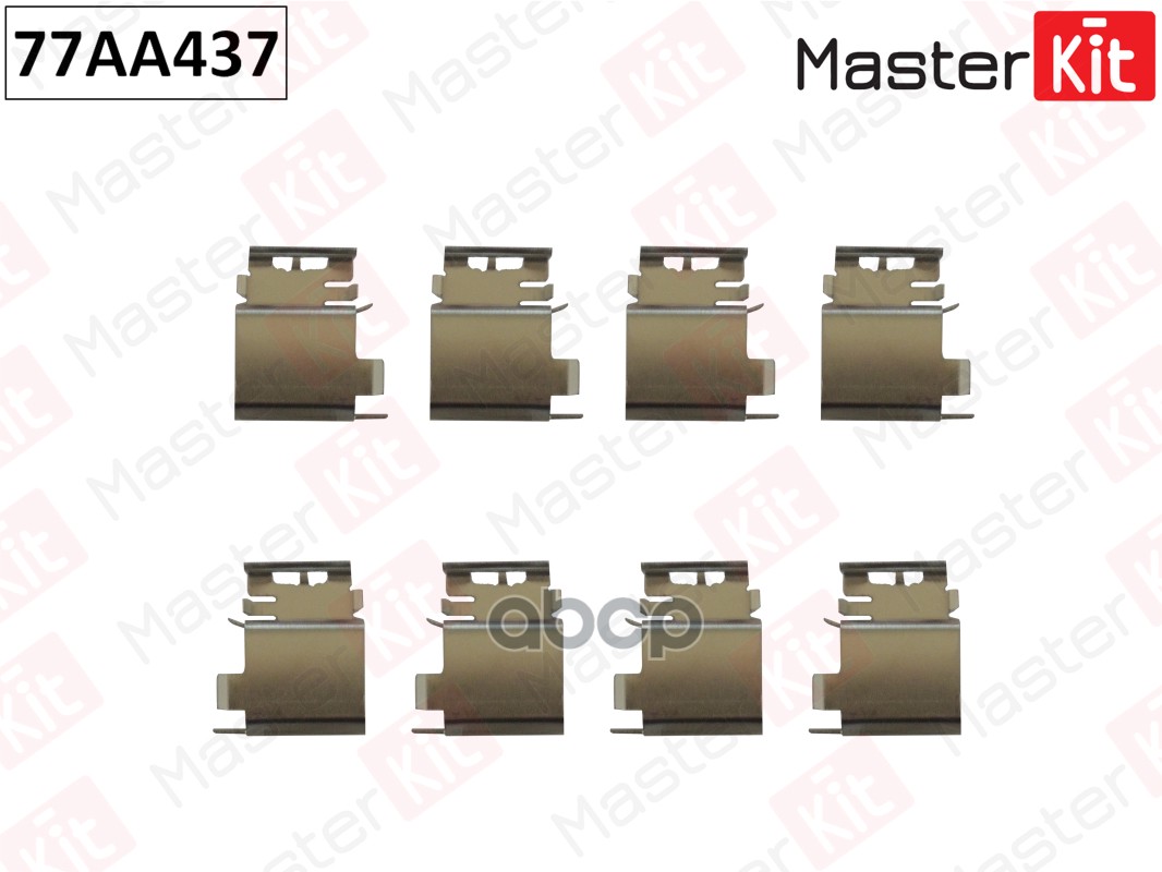 Комплект установочный тормозных колодок RENAULT MASTER 02-10-, OPEL MOVANO 05-10- 77AA437 MasterKit арт. 77AA437