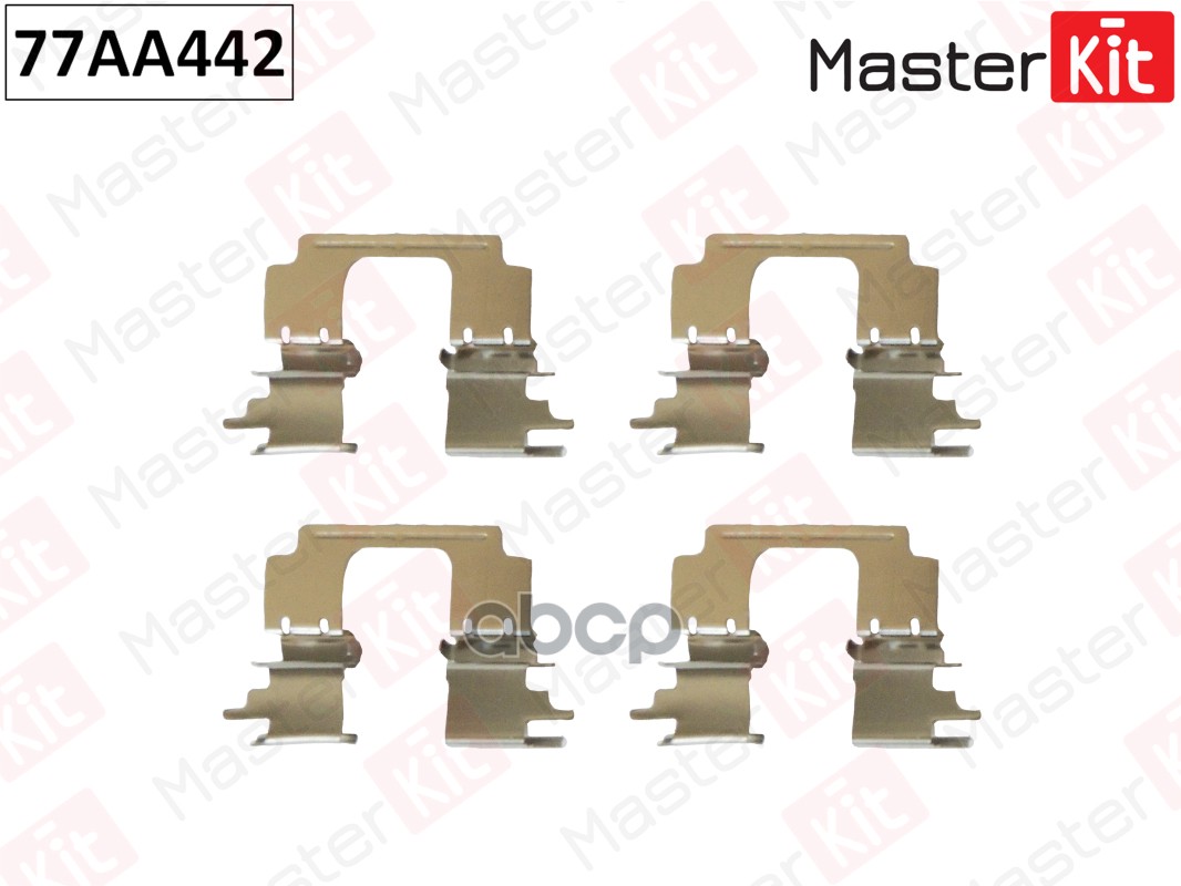 Комплект установочный тормозных колодок MAZDA 6 12-12-, MITSUBISHI OUTLANDER 12-, ASX 10- 77AA442 MasterKit арт. 77AA442