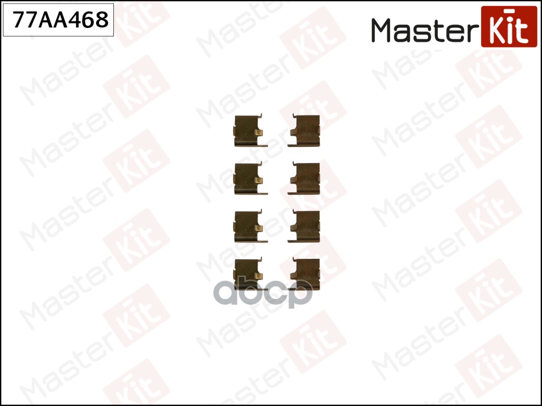 Комплект установочный тормозных колодок Toyota Celica(_T18_) 89-94 MasterKit арт. 77AA468