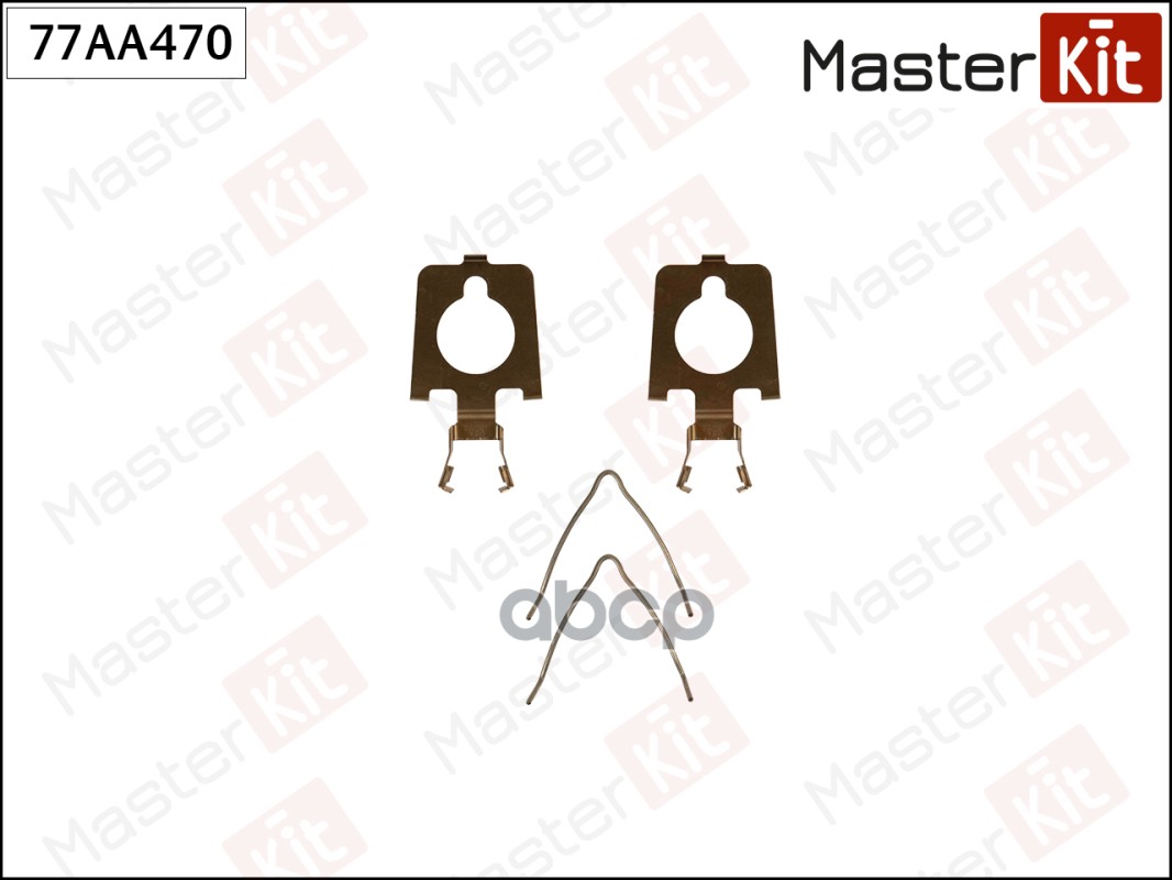 Комплект установочный тормозных колодок Mazda 626 II(GC),929 II(HB) 81-90 MasterKit арт. 77AA470