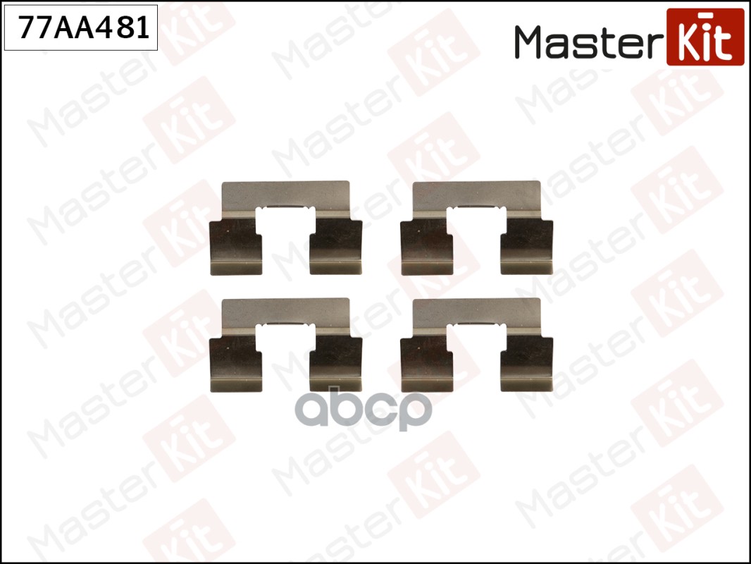 Комплект установочный тормозных колодок Honda Concerto(HW,MA) 89-96,Rover 400(XW) 90-98 MasterKit арт. 77AA481