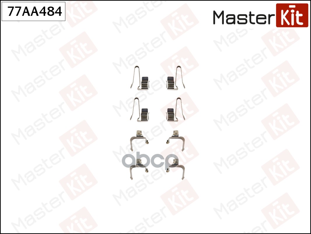 Комплект установочный тормозных колодок Toyota MR 2 II (SW2_) 1989-2000/ MR 2 III (ZZW3_) 19 MasterKit арт. 77AA484