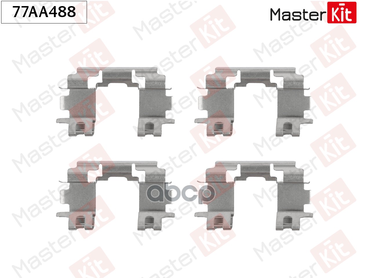 Комплект установочный тормозных колодок Suzuki LIANA (ER, RH_) 2001 - 77AA488 MasterKit арт. 77AA488