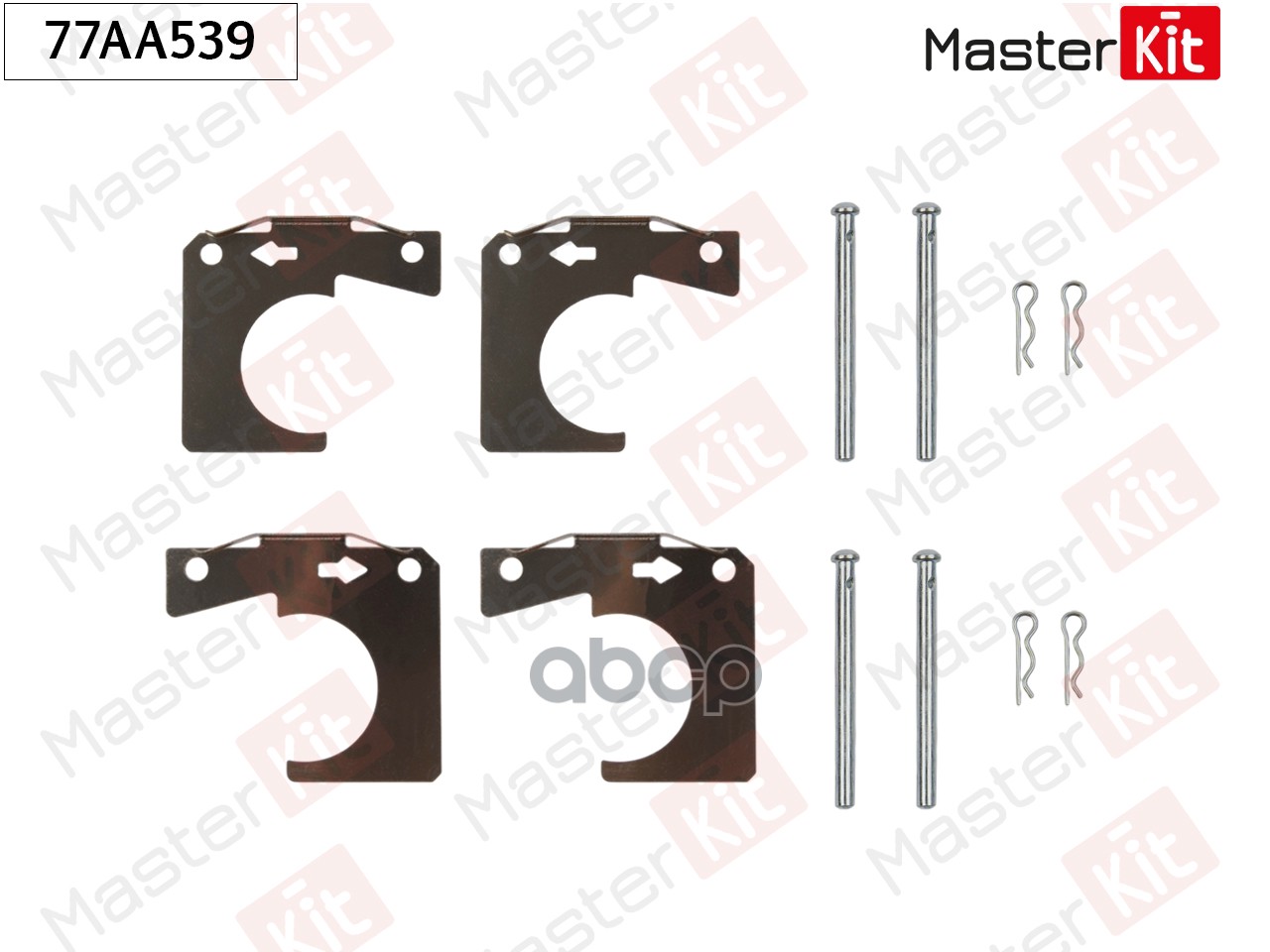 Комплект установочный тормозных колодок Ford Escort I(AFH,ATH) 68-76 MasterKit арт. 77AA539