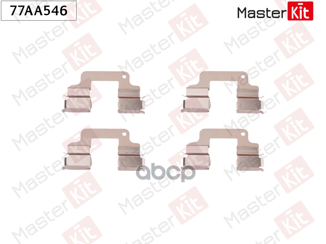 Комплект установочный тормозных колодок Land Rover FREELANDER 2 (L359) 2006 - 2014 77AA546 MasterKit арт. 77AA546