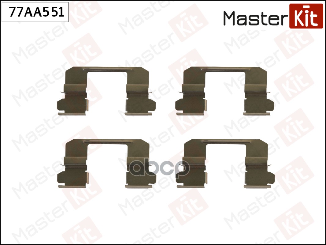 Комплект установочный тормозных колодок Isuzu KB 2002 - MasterKit арт. 77AA551