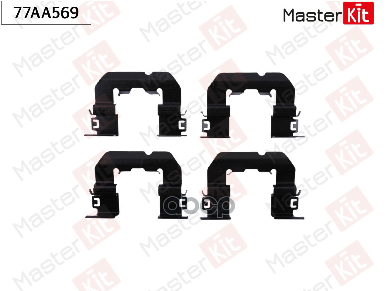 77AA569 Комплект установочный колодок Hyundai SOLARIS 2017- MasterKit арт. 77aa569