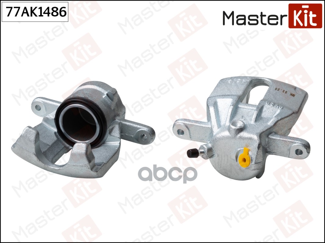 Тормозной суппорт перед.  лев. Renault DUSTER 2010 -, LOGAN 2009 -, CAPTUR (J5_, H5_) 2013 MasterKit арт. 77AK1486