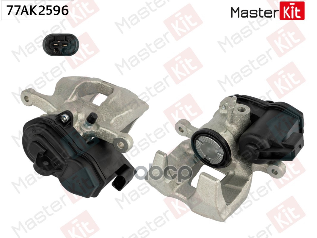Суппорт тормозной зад. прав. Audi A4(8W2,B9,8W5,8WH),A5(F53,F5A,F57),Q5(FYB) 15- MasterKit арт. 77AK2596