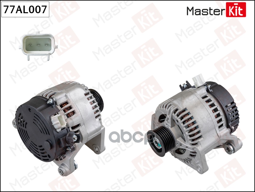 Генератор  FORD FOCUS 1.8/2.0 98-04 (14V 80A) Masterkit MasterKit арт. 77AL007