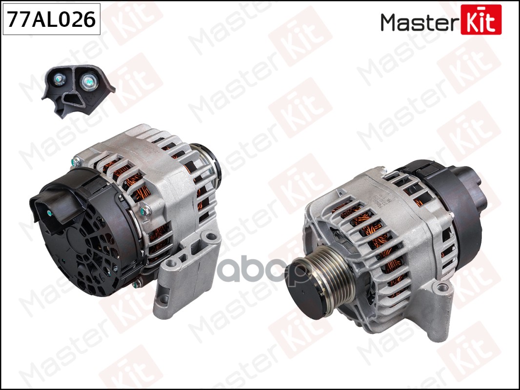 Генератор  FIAT DOBLO, OPEL ASTRA H 1.3 diesel (14V 90A) Masterkit MasterKit арт. 77AL026
