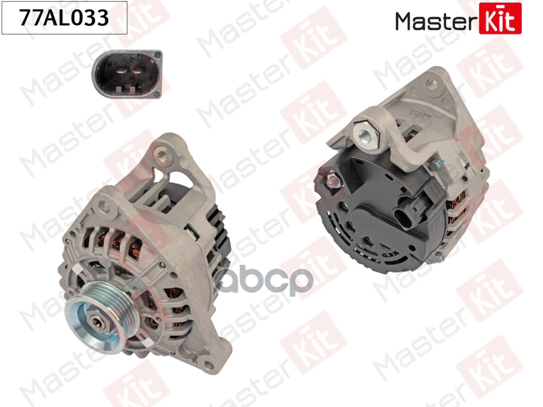 77AL033 Генератор AUDI A6  VW PASSAT 97-05 (14V 90A) MasterKit арт. 77al033