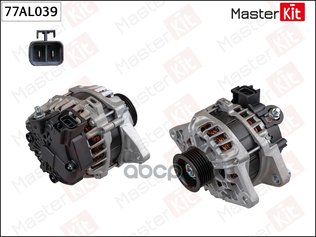 77AL039 Генератор KIA CEED 1.4/1.6 (14V 90A) MasterKit арт. 77al039