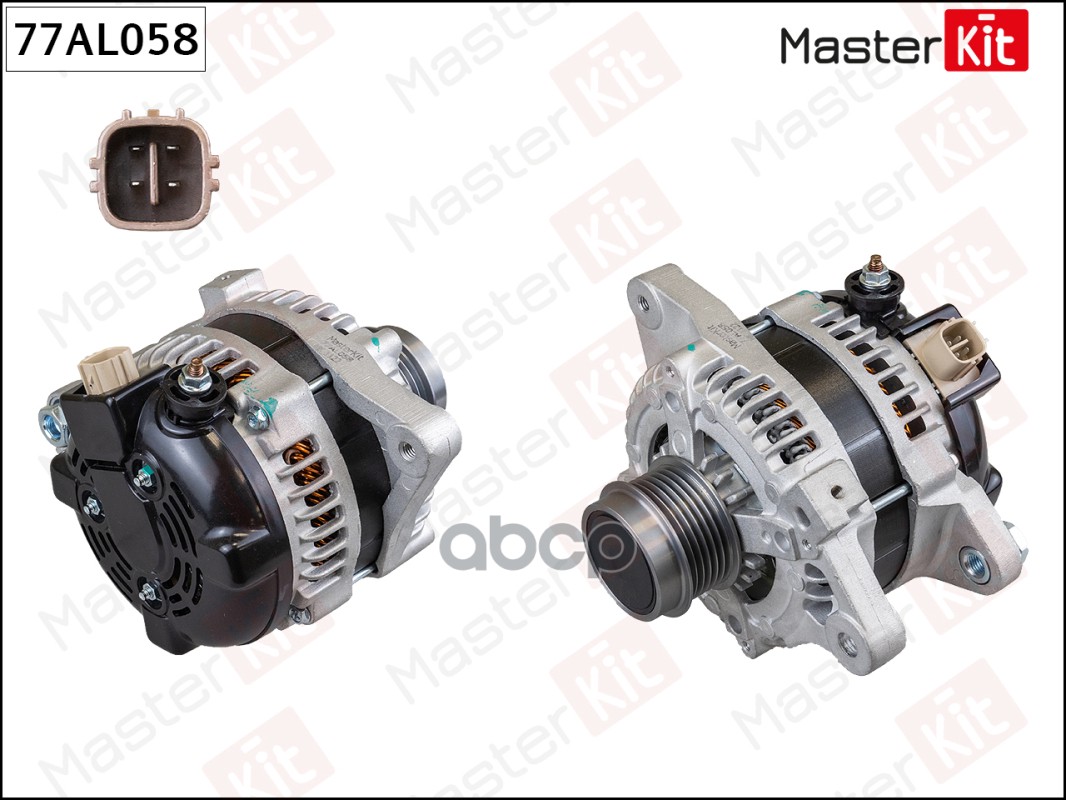 77AL058 Генератор TOYOTA AVENSIS/RAV IV 06-> 100A (14V 100A) MasterKit арт. 77al058