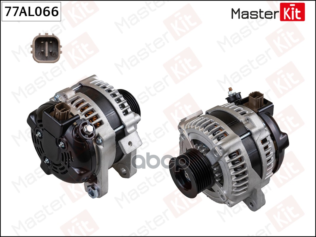 77AL066 Генератор TOYOTA RAV IV 2.0 06-> (14V 100A) MasterKit арт. 77al066
