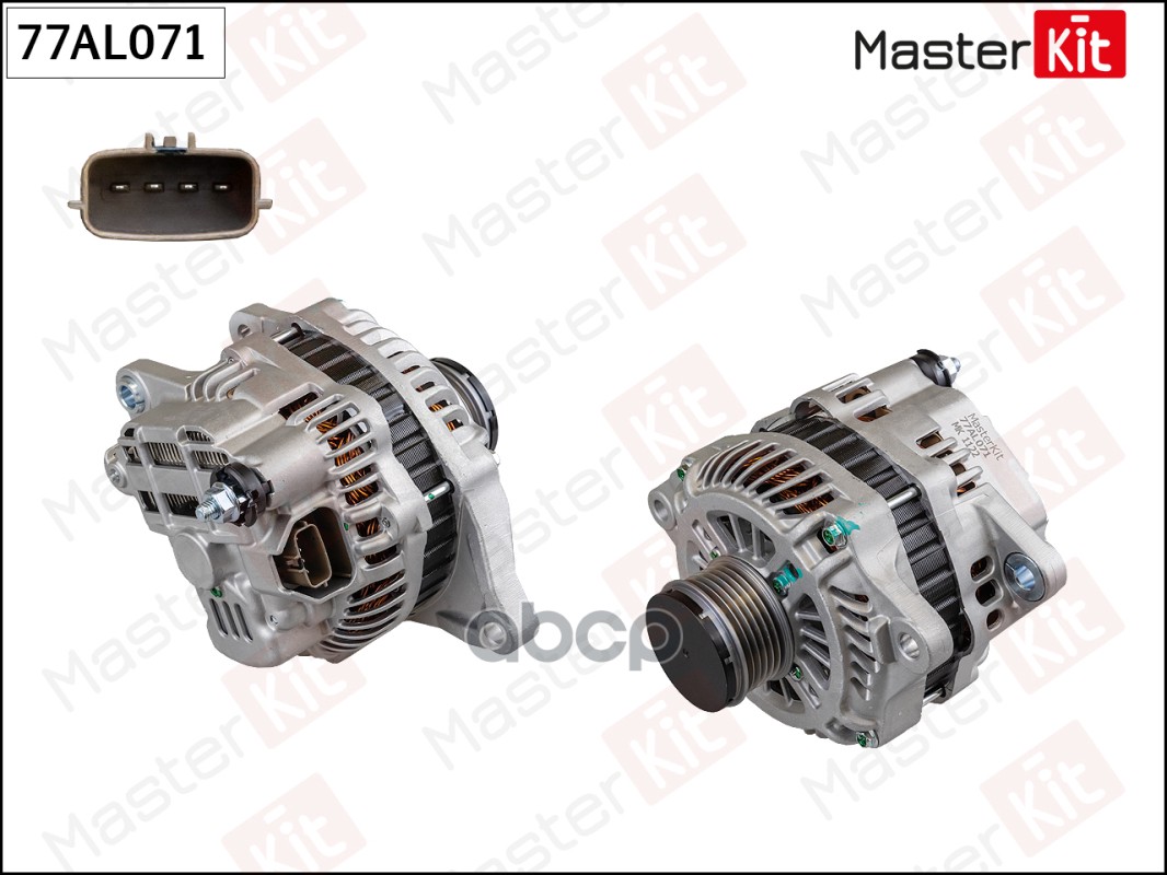 Генератор  MITSUBISHI ASX/LANCER/OUTLANDER (14V 120A) Masterkit MasterKit арт. 77AL071