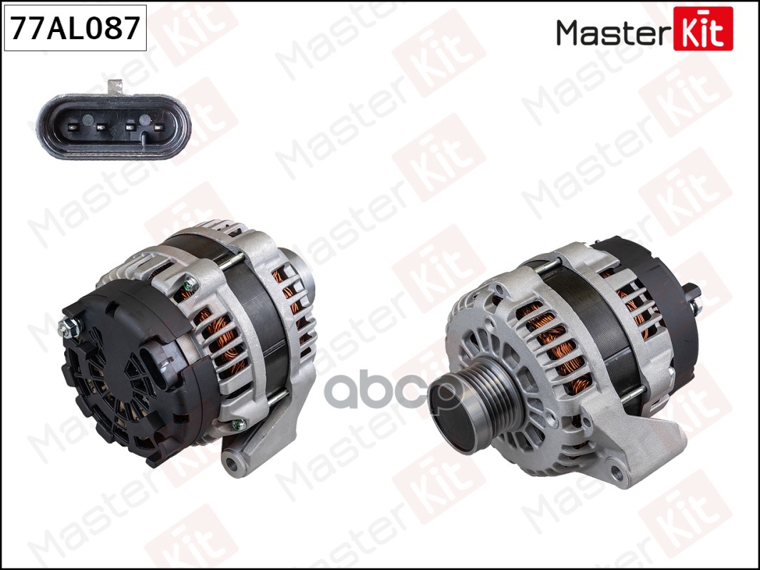 Генератор SsangYong Actyon I,Kyron,Rexton(GAB_),Rodius 02- (14V,140A) MasterKit арт. 77AL087