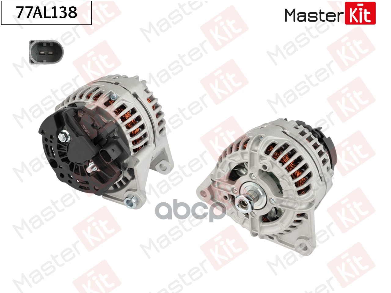 Генератор  IVECO DAILY III IV V, FIAT DUCATO 140A 77AL138 MasterKit арт. 77AL138