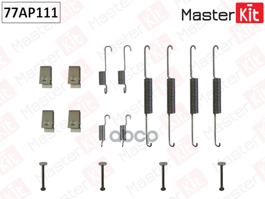 Комплект установочный барабанных колодок Mazda 626 III (GV) 1987 - 1998 MasterKit арт. 77AP111