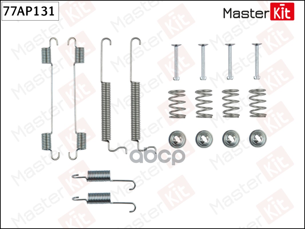 Комплект установочный барабанных колодок Chevrolet MATIZ (M200, M250) 2005 - MasterKit арт. 77AP131