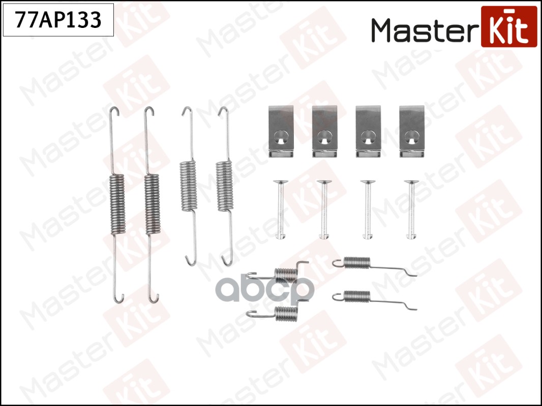 Комплект установочный барабанных колодок Nissan ALMERA II (N16) 2000 - MasterKit арт. 77AP133